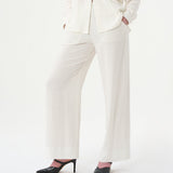 VALERIE C. - Chemise oversized blanche en lin. Devant.