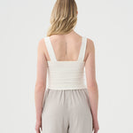 White Tube Top with Straps for women. DS.