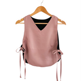 Adjustable reversible tank top - old pink