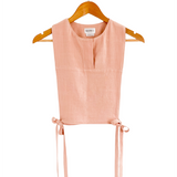Haut perche ajustable en lin pour femme.