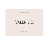 Carte-cadeau VALERIE C.