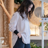 Oversized shirt for women. Made in Quebec.