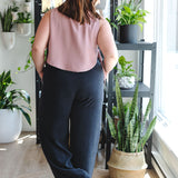 Adjustable reversible tank top - old pink