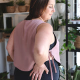 Adjustable reversible tank top - old pink