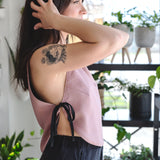 Adjustable reversible tank top - soft blue