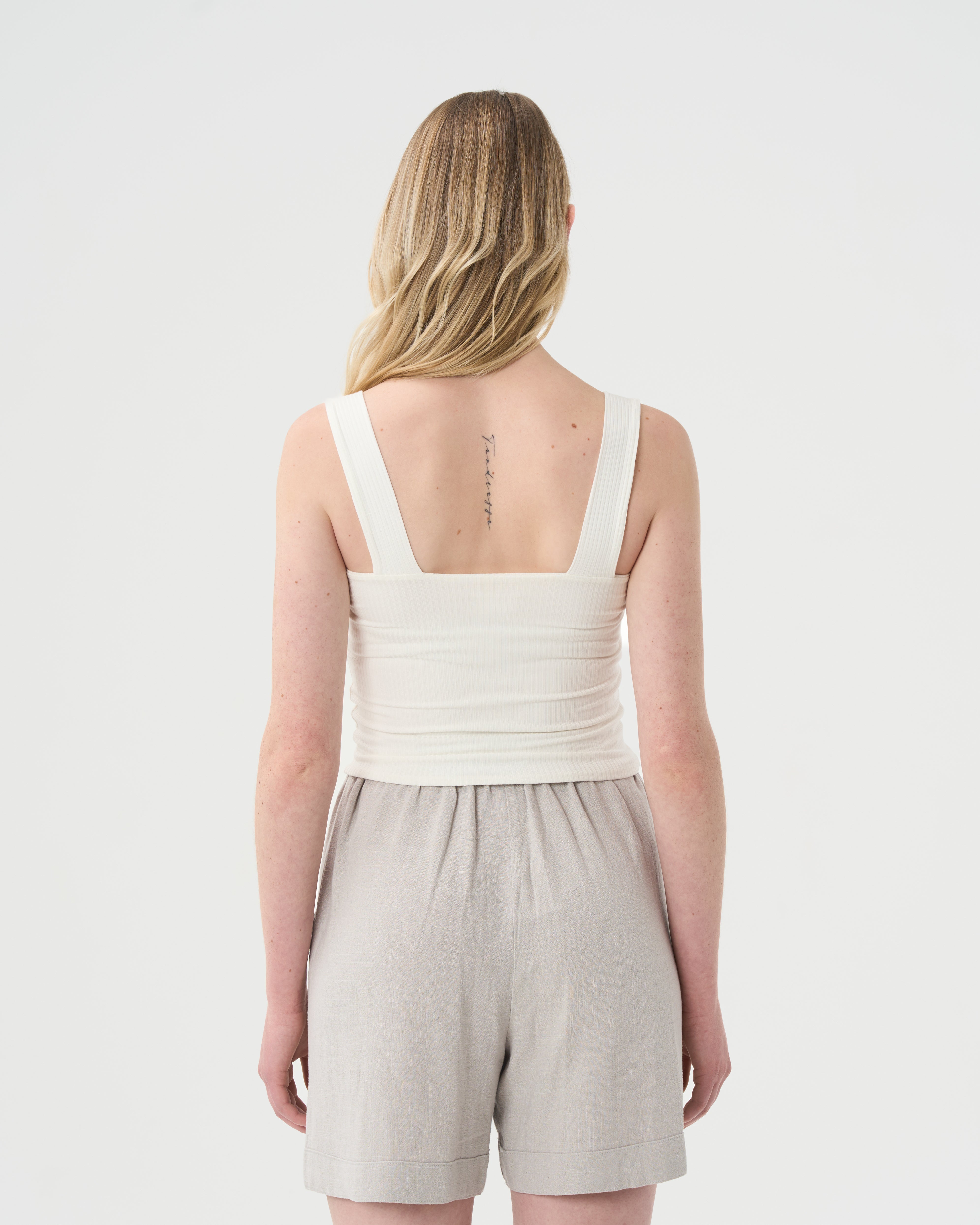 White Tube Top with Straps for women. DS. 