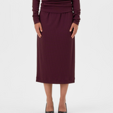 Jupe midi - figue mauve