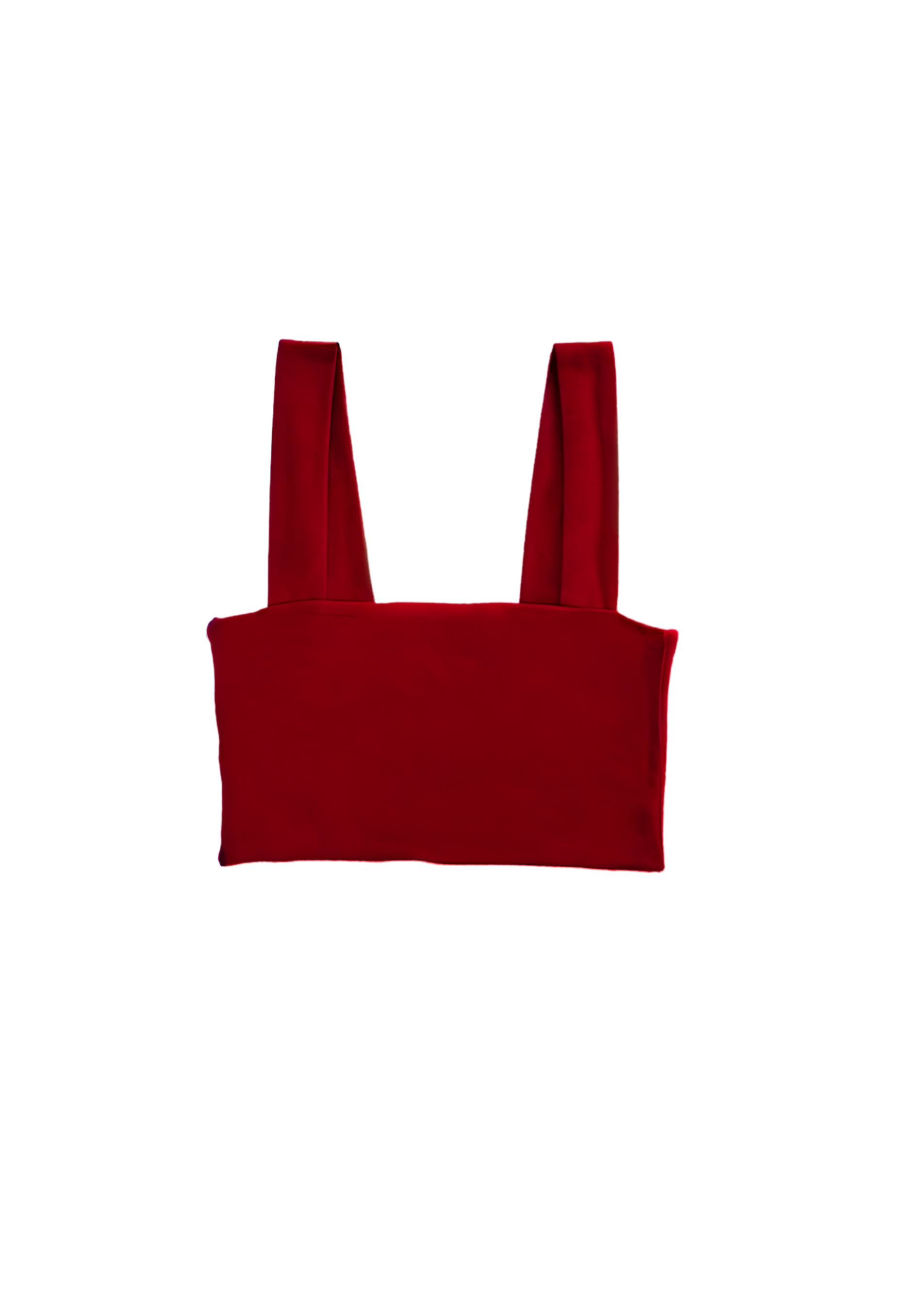 Camisole en bambou rouge. 