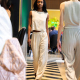 Loose Linen Pants - Natural