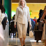 Classic Oversize Linen Shirt - Natural