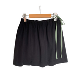 Mini skirt - black and sage