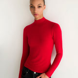 Classic turtleneck - red