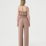 Pantalon et camisole en lin pour femme. 