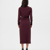 Haut col montant - figue mauve