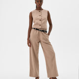 Veste sans manche - Beige