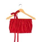Red top for women. Summer top for women. Adjustable top. 