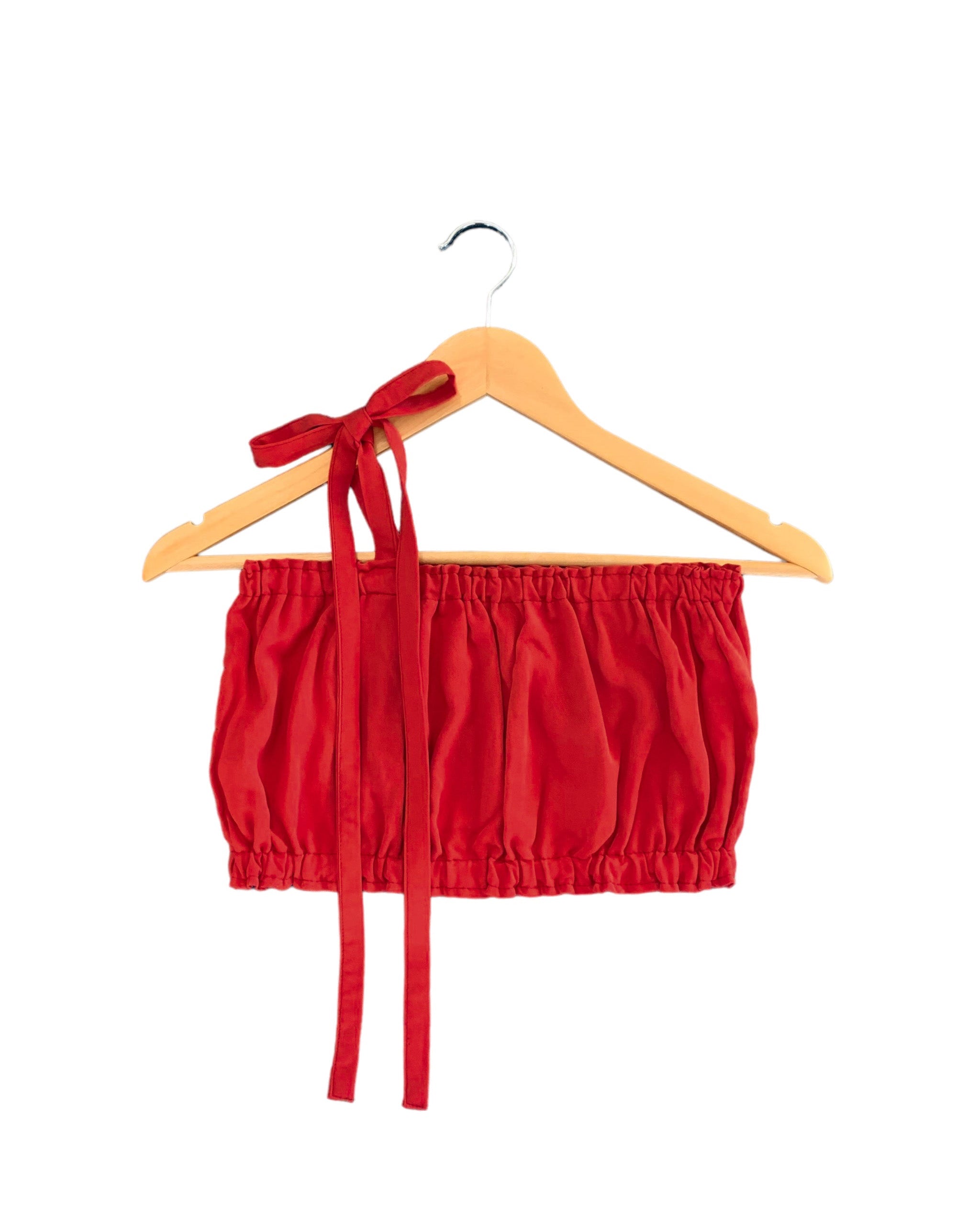 Red top for women. Summer top for women. Adjustable top. 